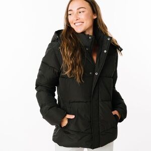 Women’s Black ZYIA Aspen Coat, Size Small